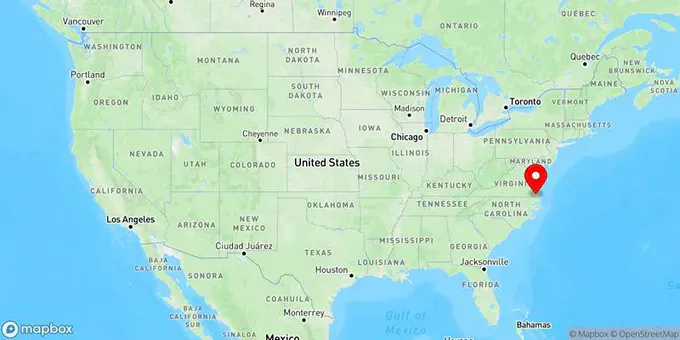 Map of Chesapeake, Virginia, United States