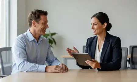 Customer discussing car shipping options in Hampton, Virginia, United States