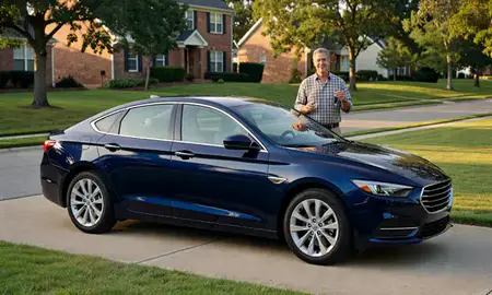 Car delivered to a driveway in Harrisonburg, Virginia, United States