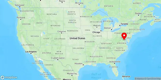 Map of Manassas, Virginia, United States
