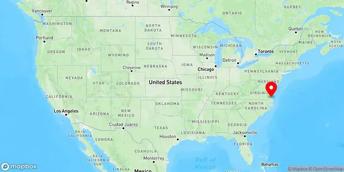 Map of Norfolk, Virginia, United States