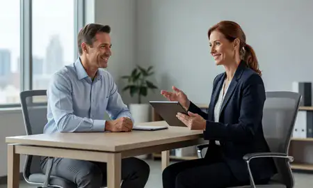 Customer discussing car shipping options in Reston, Virginia, United States