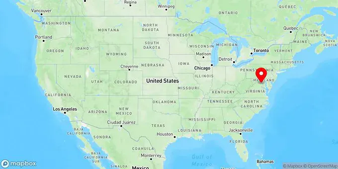 Map of Reston, Virginia, United States