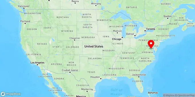 Map of Woodbridge, Virginia, United States