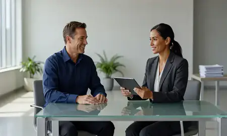 Customer discussing car shipping options in Auburn, Washington, United States