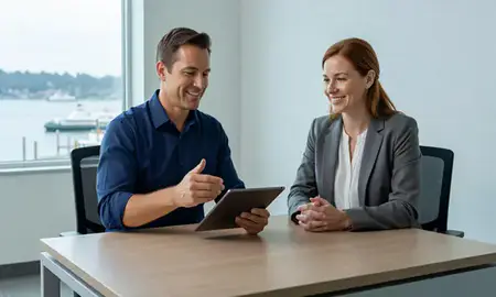 Customer discussing car shipping options in Bremerton, Washington, United States