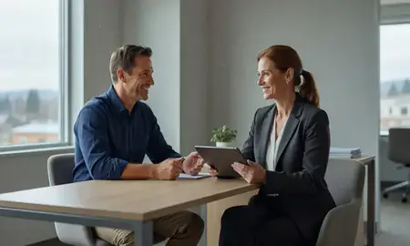 Customer discussing car shipping options in Burien, Washington, United States