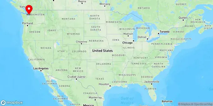 Map of Everett, Washington, United States