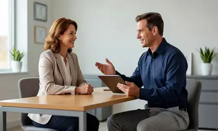 Customer discussing car shipping options in Kent, Washington, United States