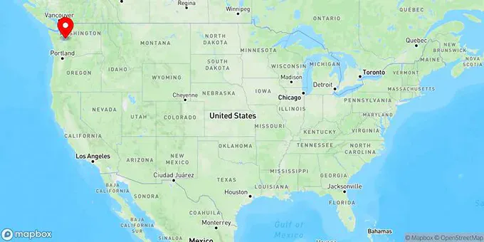 Map of Kent, Washington, United States