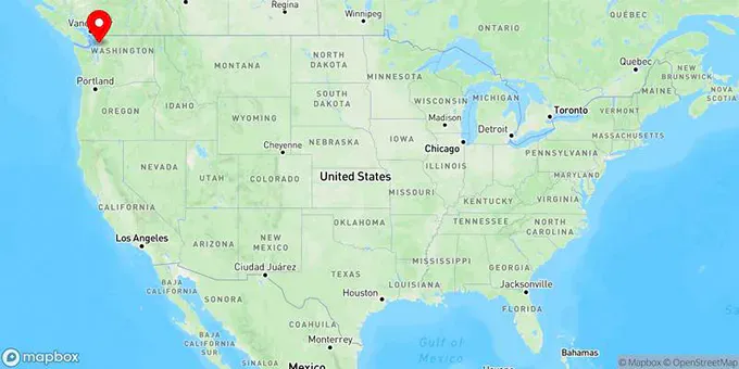 Map of Mount Vernon, Washington, United States