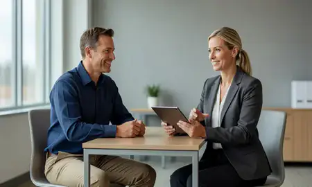 Customer discussing car shipping options in Spokane Valley, Washington, United States