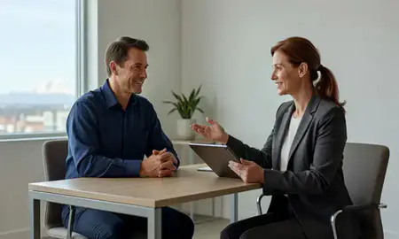 Customer discussing car shipping options in Tacoma, Washington, United States