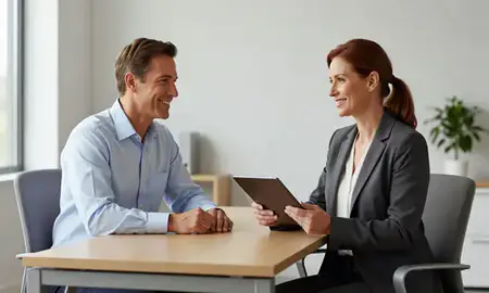 Customer discussing car shipping options in West Virginia, United States