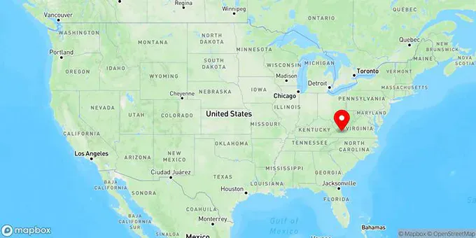 Map of Bluefield, West Virginia, United States