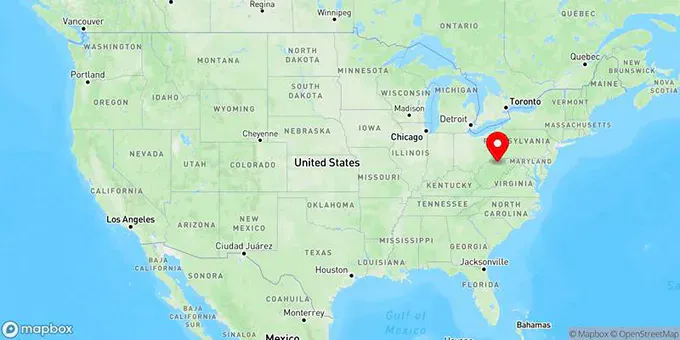 Map of Bridgeport, West Virginia, United States