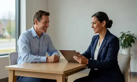 Customer discussing car shipping options in Brookhaven, West Virginia, United States