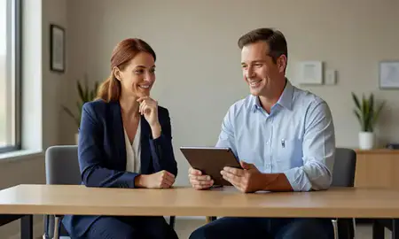 Customer discussing car shipping options in Charleston, West Virginia, United States