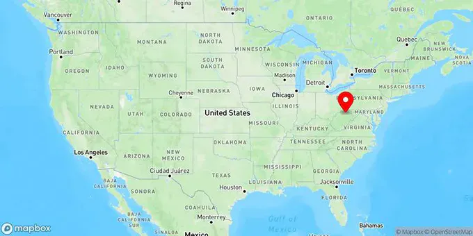 Map of Clarksburg, West Virginia, United States