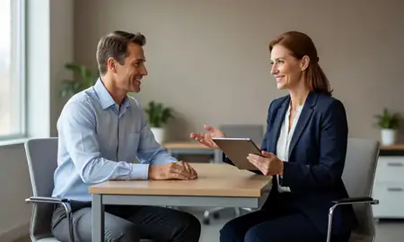 Customer discussing car shipping options in Morgantown, West Virginia, United States