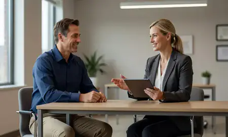 Customer discussing car shipping options in Wisconsin, United States