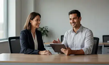 Customer discussing car shipping options in Brookfield, Wisconsin, United States