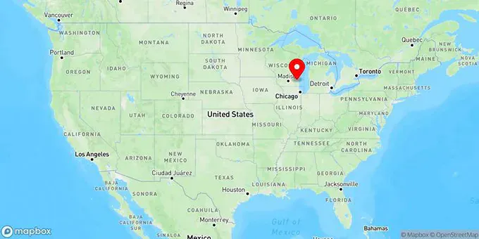 Map of Brookfield, Wisconsin, United States