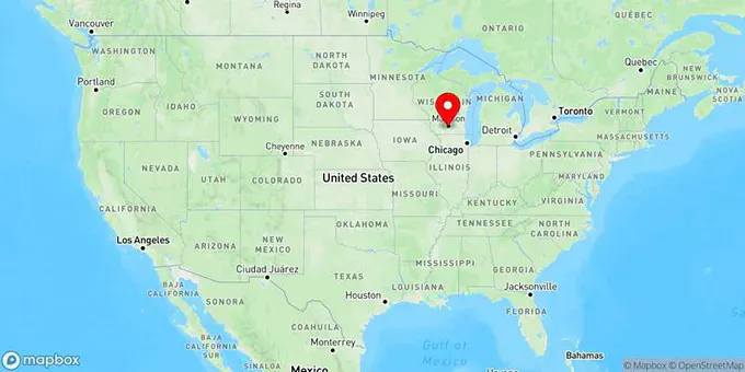 Map of Fitchburg, Wisconsin, United States
