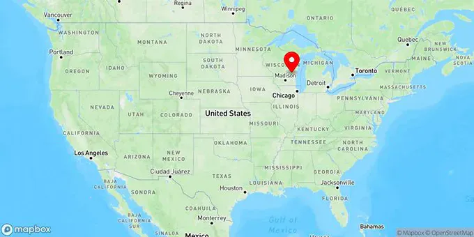Map of Fond du Lac, Wisconsin, United States