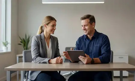 Customer discussing car shipping options in Kenosha, Wisconsin, United States
