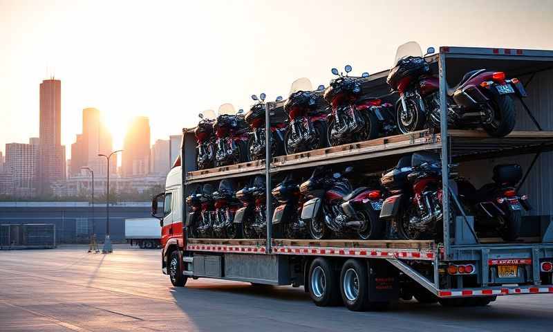 Milwaukee, Wisconsin motorcycle shipping transporter