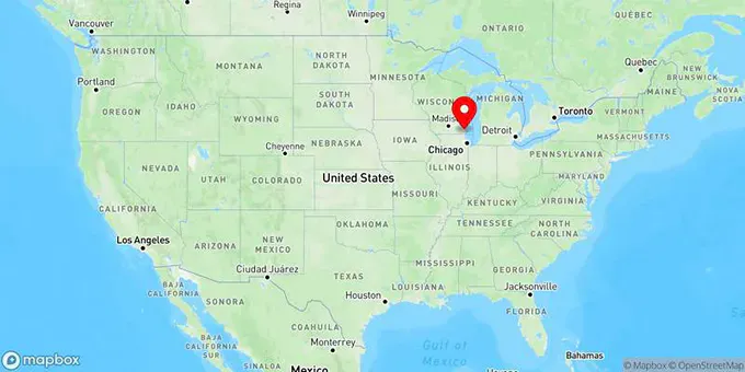 Map of Mount Pleasant, Wisconsin, United States