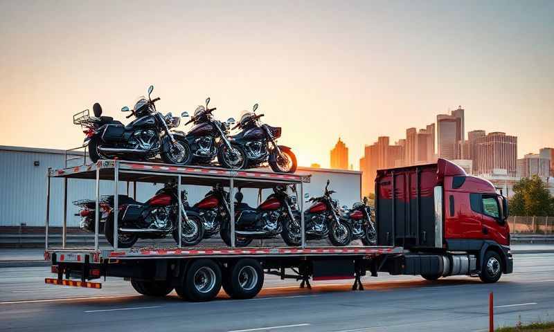 Neenah, Wisconsin motorcycle shipping transporter