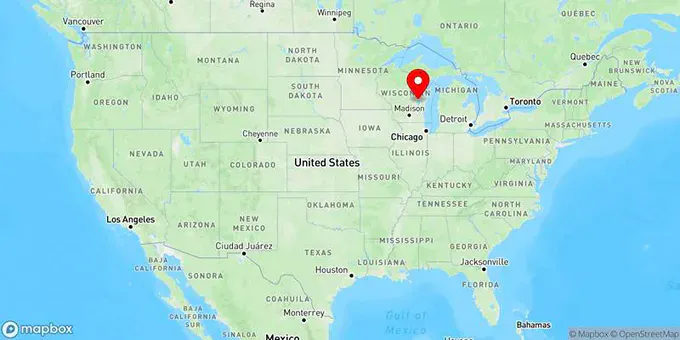 Map of Neenah, Wisconsin, United States