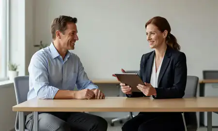 Customer discussing car shipping options in Oak Creek, Wisconsin, United States