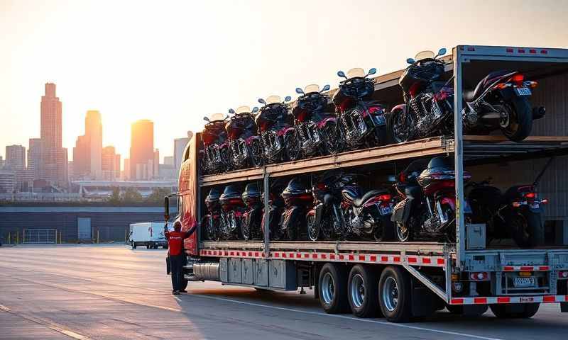 Oshkosh, Wisconsin motorcycle shipping transporter