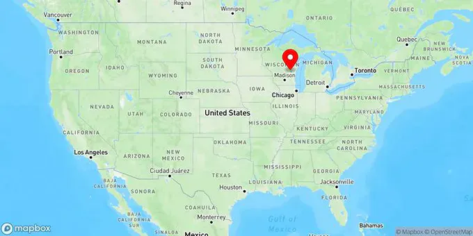 Map of Oshkosh, Wisconsin, United States