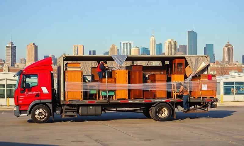 West Bend, Wisconsin furniture shipping transporter