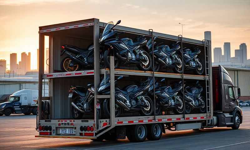 West Bend, Wisconsin motorcycle shipping transporter