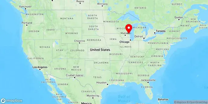 Map of West Bend, Wisconsin, United States
