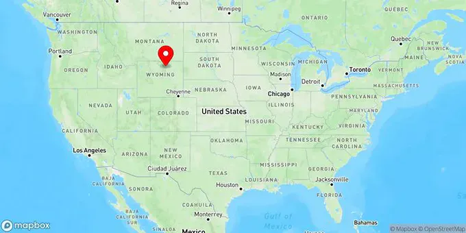 Map of Buffalo, Wyoming, United States