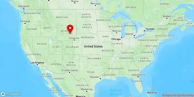 Map of Casper, Wyoming, United States