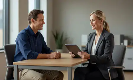 Customer discussing car shipping options in Cheyenne, Wyoming, United States