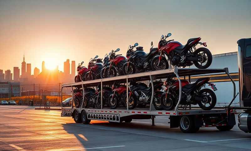 Cody, Wyoming motorcycle shipping transporter