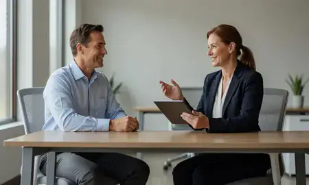 Customer discussing car shipping options in Evansville, Wyoming, United States
