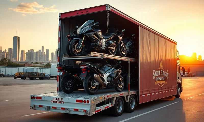 Fox Farm-College, Wyoming motorcycle shipping transporter