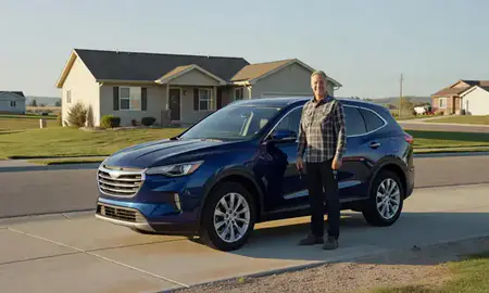 Car delivered to a driveway in Glenrock, Wyoming, United States
