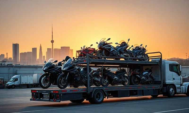 Lander, Wyoming motorcycle shipping transporter