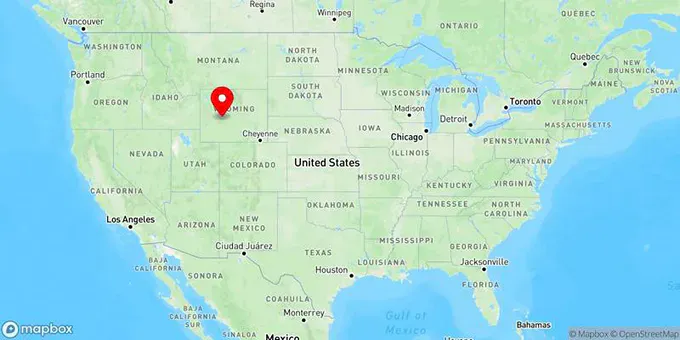 Map of Lander, Wyoming, United States