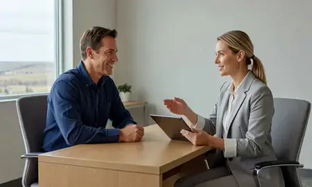 Customer discussing car shipping options in Laramie, Wyoming, United States